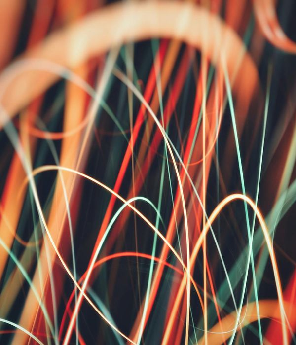 Abstract representation of steady energy flow and natural rhythm