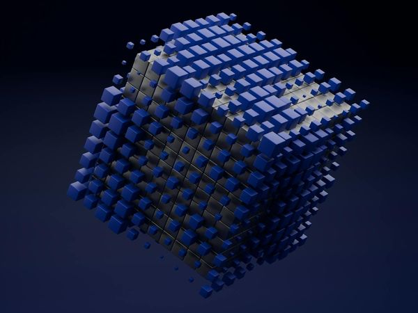 Green and dark abstract composition showing growth and vitality